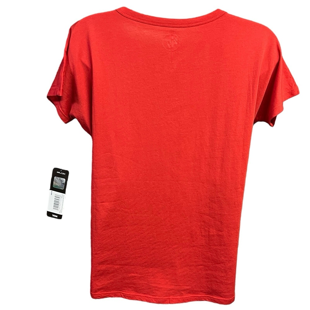 47' Tampa Bay Buccaneers Tee Small Red Roundoff‎ Scoop Neck T-Shirt NFL Fan NEW - Picture 4 of 11